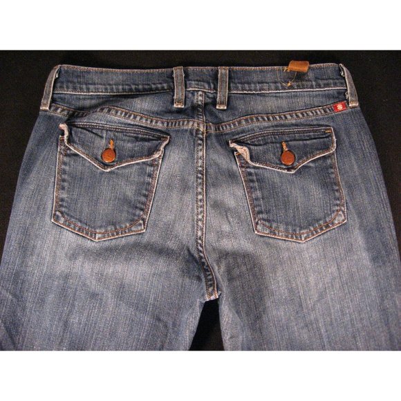 Lucky Brand Womens Jeans 31 x 31 MEASURED tag 10/30 CLASSIC RIDER Blue Denim - Picture 5 of 12
